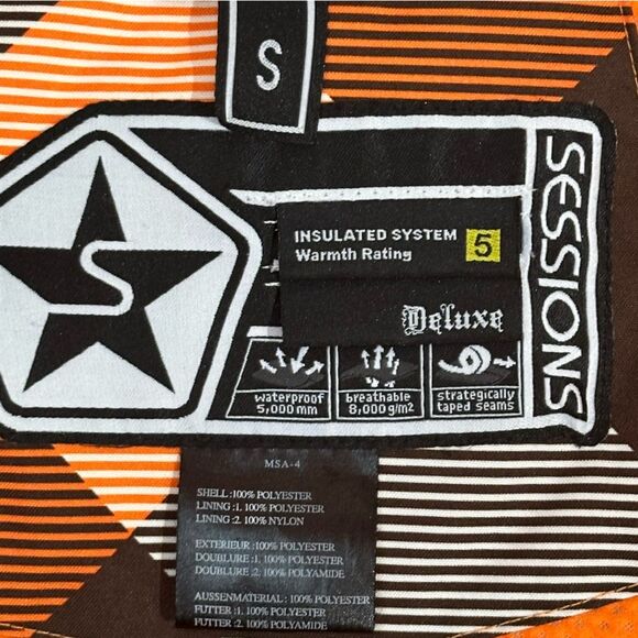 Sessions Aston Y2K Jacket Deluxe Recco Avalanche Sys Ski Snowboard Men Sz Small - Picture 11 of 11